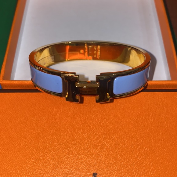RARE HERMÈS CLIC H BRACELET - Picture 4 of 17